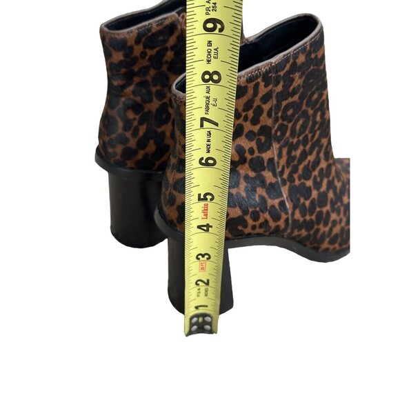 Gibson Latimer 7M Leopard Print Ankle Boots With 3-Inch Block Heel & Side Zipper - Picture 6 of 15